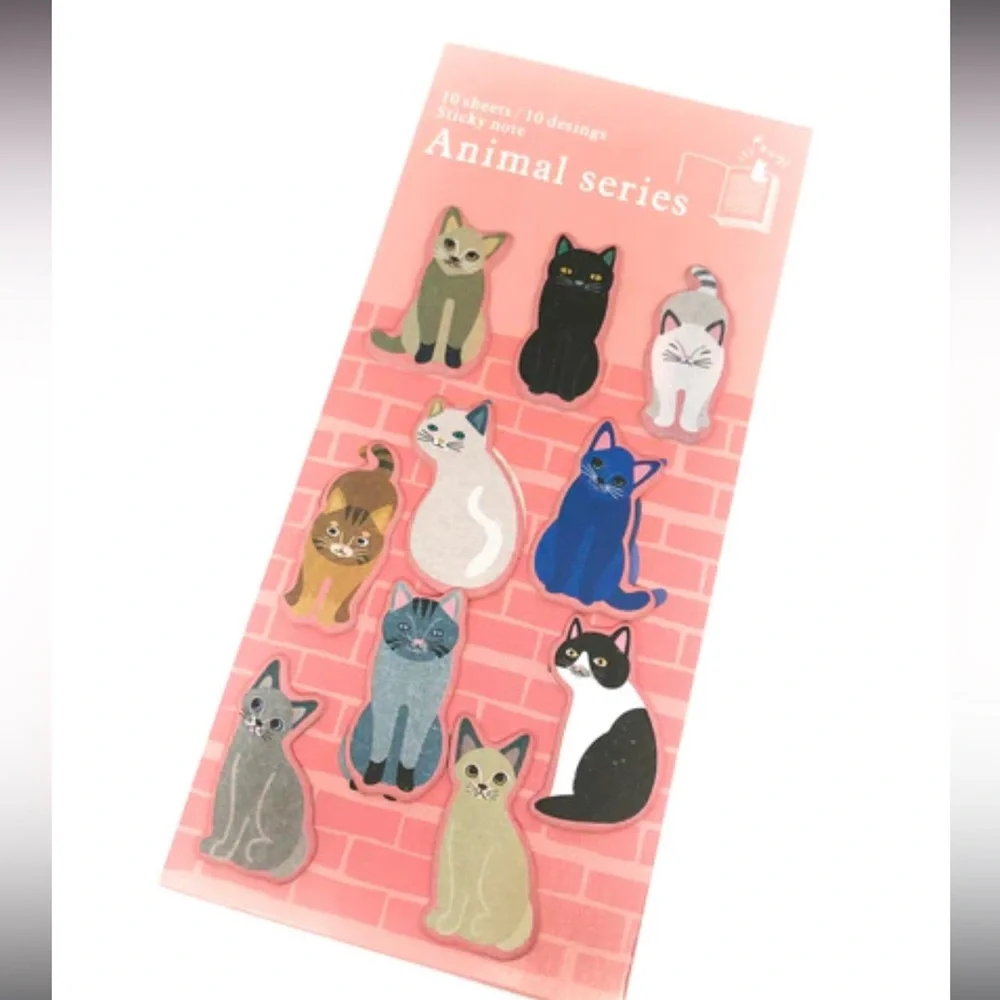 $2 CAT STICKY MEMO PAD. $2 WITH ANY ORDER OF $10 OR MORE
